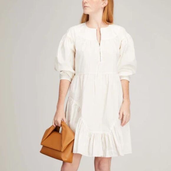 ULLA JOHNSON ulla Johnson Leiko Dress in Bone Size 2
